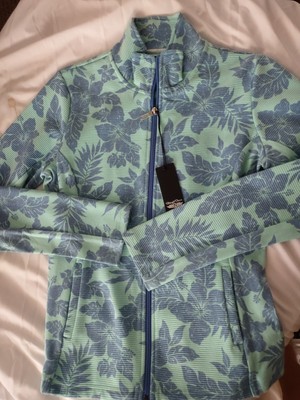 Straight Down Women's Med Paradise Bay (Mint/Blue)  Color New Tags W6346 Pockets