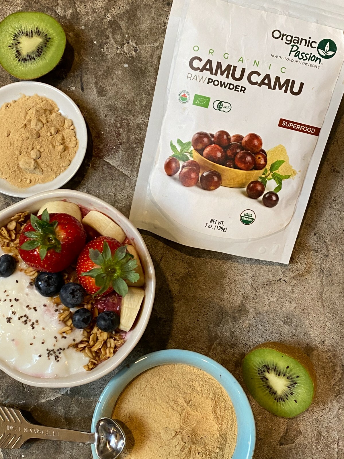 100% PURE ORGANIC CAMU CAMU FRUIT POWDER (MYCIRIA POWDER) 