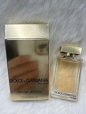 Dolce & Gabbana The One Eau de Toilette Women Mini Splash 0.25 fl.oz /7.5 ml NIB