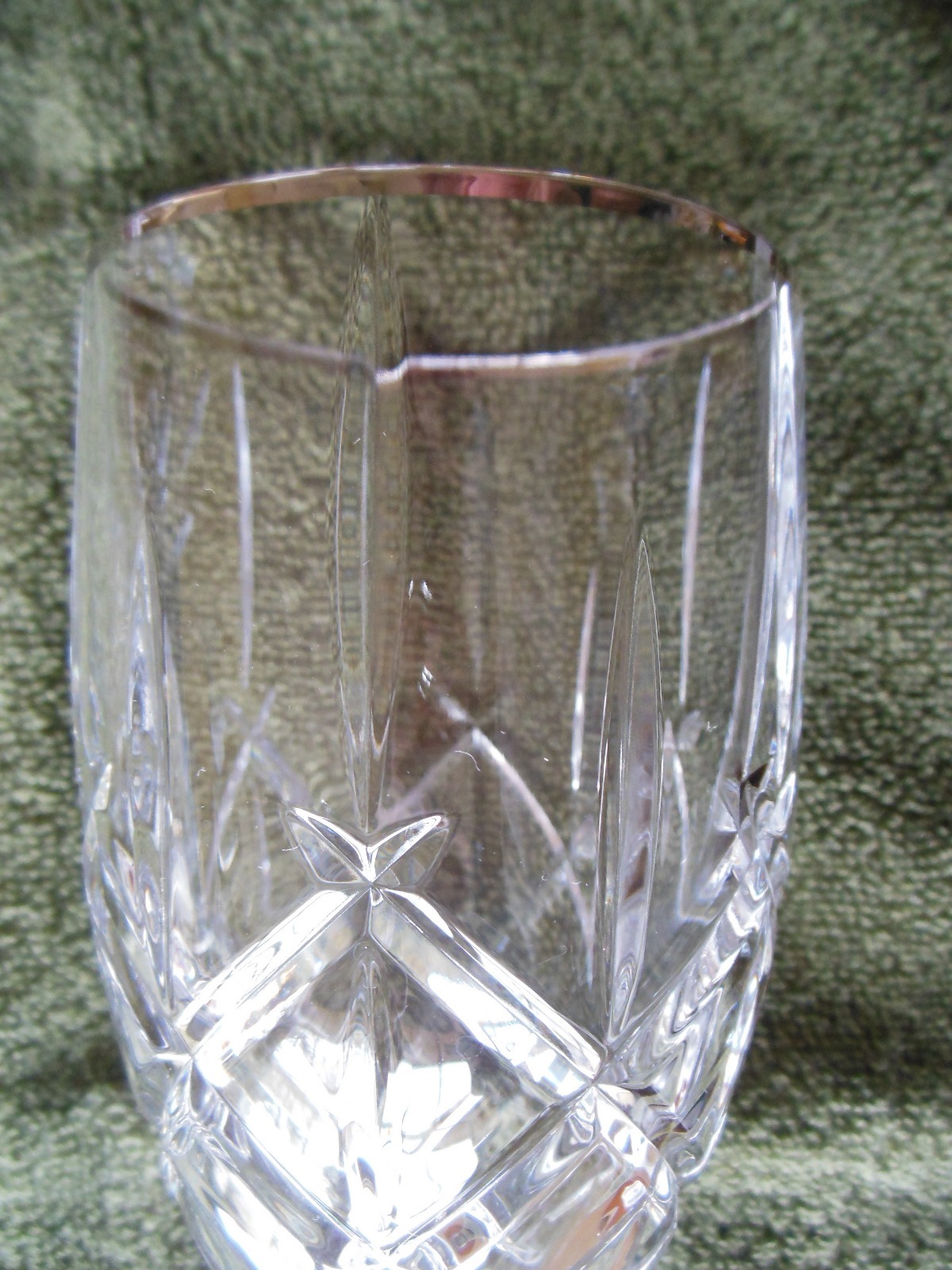 NEW Gorham Lady Anne Platinum Crystal Iced Beverage Glass 7 3/4
