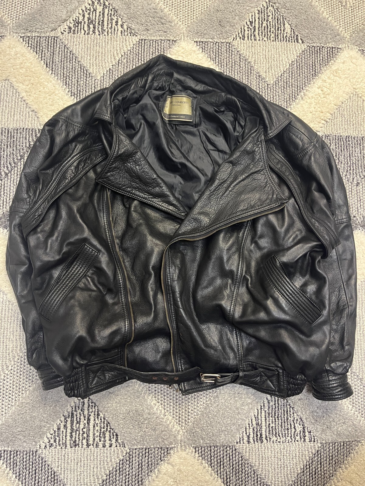 ジャケット・アウター CARLO COMBERTI leather jacket blouson Carlo Comberti Vintage Leather Jacket | eBay