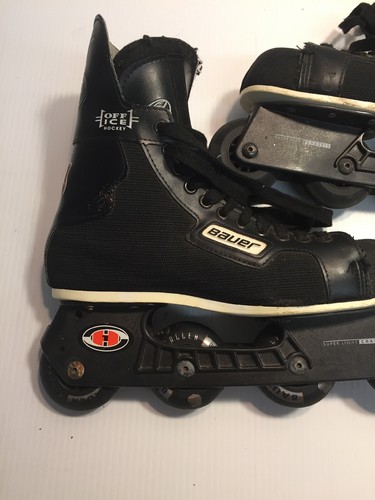 Bauer NHL Off Ice Hockey Inline Roller Skates~ Mens Size 10 DD Made in Canada!