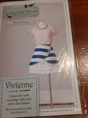 Vivienne Violette Field Threads blouse & skirt Women Size XXS to XXL/ 0-16 