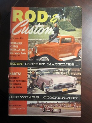 Rod & Custom Magazine June 1960 Best Street Machines Karts! (AJ)