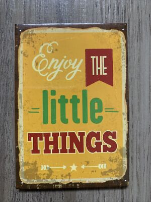 Enjoy The Little Things Quote Inspirational Motivation Love Fridge Magnet 3x2'' 