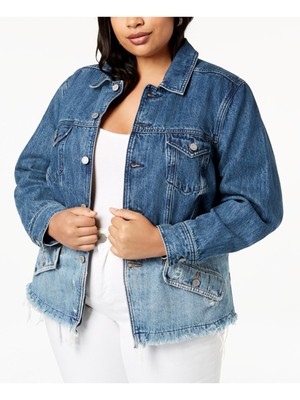 

Женская синяя джинсовая куртка LUCKY BRAND Plus, Синий, 7Q13361
