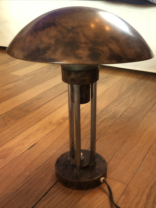 1930  Rare Lampe Jean Perzel Pour Claude LumiÃ¨Re Paz & Silva - Art DÃ©Co Bauhaus