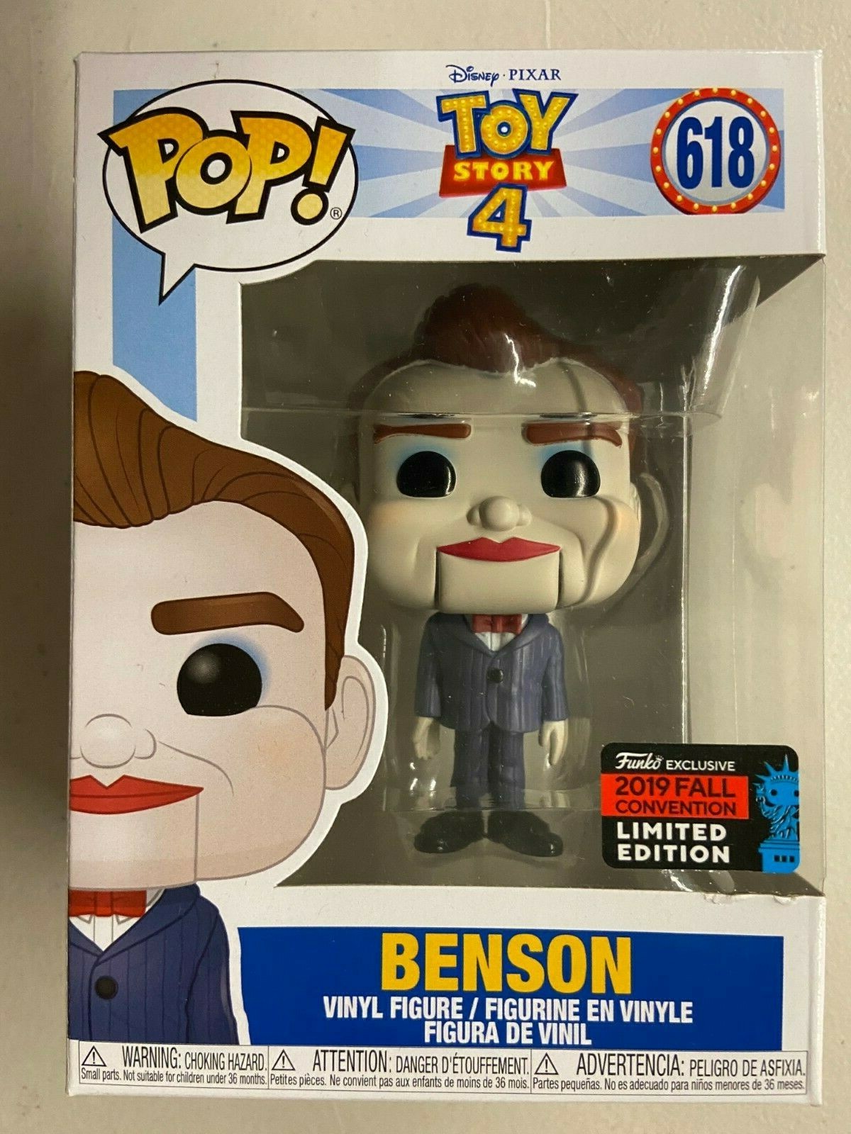 レア限定FUNKO POP! トイ・ストーリー 4 Benson Funko Pop! Disney Toy Story 4 Benson 2019 NYCC Fall Shared