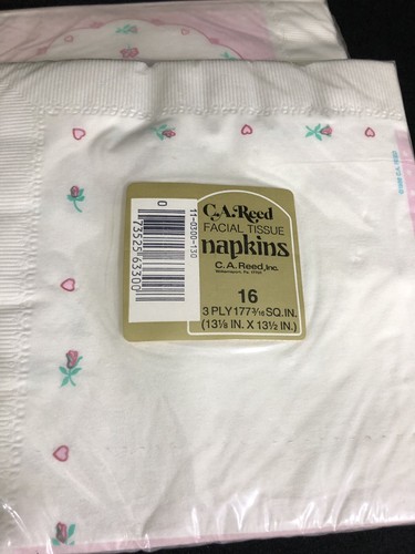 Vintage Parasol Umbrella Napkins 2 Packs Shower New Old Stock 16 Count CA Reed