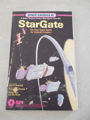 SPACE CAPSULE #2: STARGATE MINI-GAME FROM SPI, #2346, 1979, COMPLETE, UNPUNCHED!
