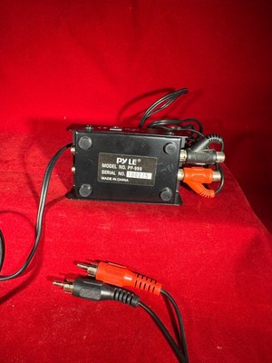 Pyle Pro PP-999 Phono Turntable Pre-Amp With RCA Cables - Black            20-27