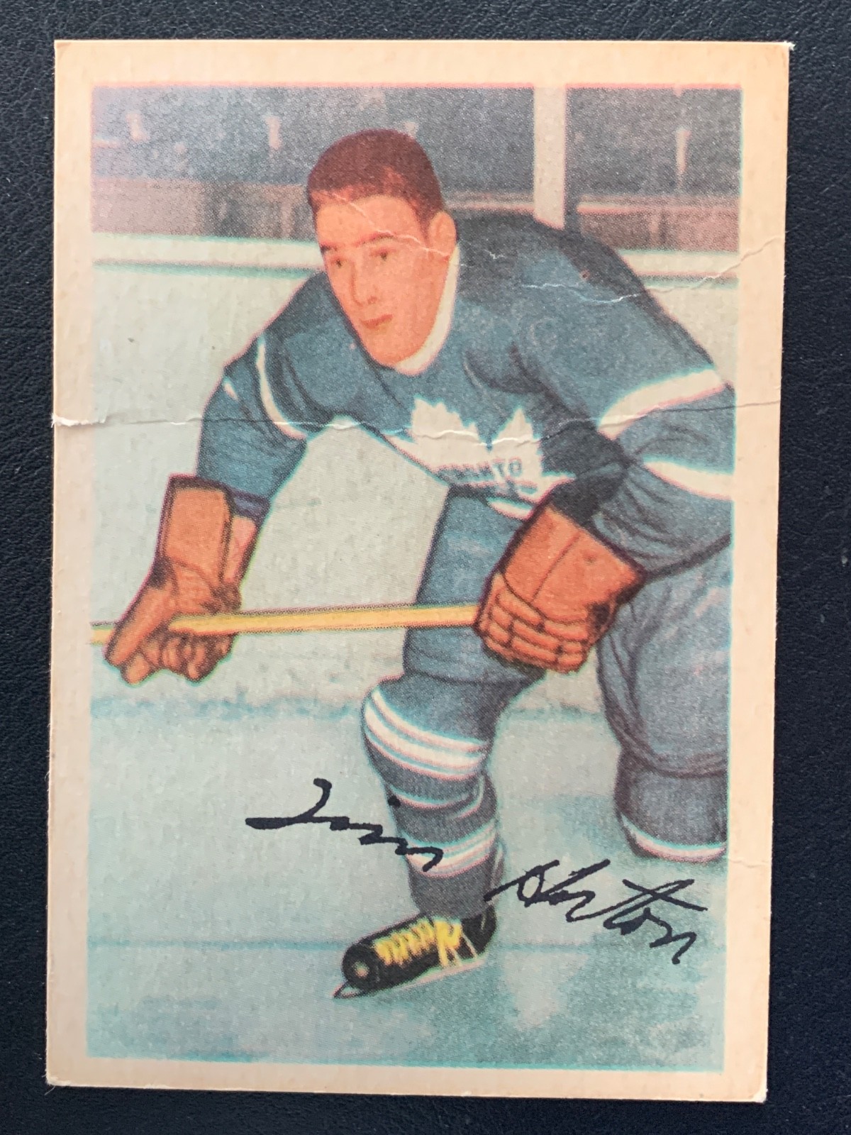 1953 Parkhurst Hockey #13 Miles Tim Hortons Creases