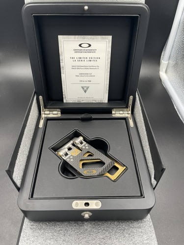 Oakley 2016 Metal Works Gold Carbon Fiber Money Clip New | eBay