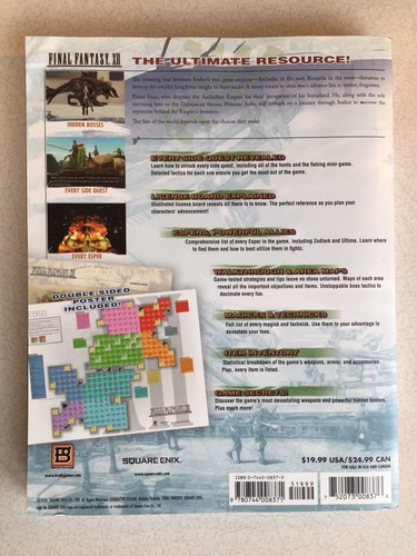 Brady Games Final Fantasy XII Official Strategy Guide Book  FAST SHIPPING!