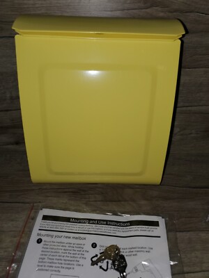 Architectural Mailbox Model 2594y Yellow Metal Locking Box