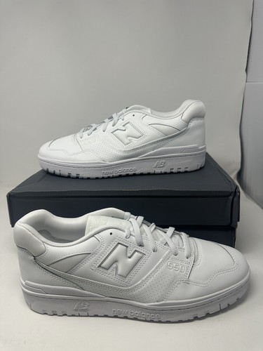 New Balance 550 USA Triple White BB550WWW Men's Size 7.5-14 New Balance 550 USA Triple White BB550WWW Men's Size 7.5-14