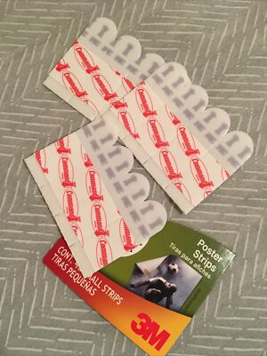 12 COMMAND poster strips, Removable Mounting Hardware, for hanging Paper & Art