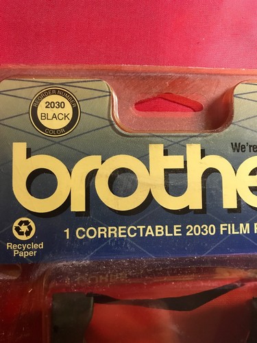 New Pack Brother #2030  Black Correctable Film Ribbon For PY 75, PY80, & PY80+