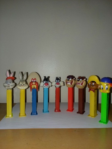 Lot Looney Tunes Pez Bugs Bunny/Yosemite Sam/Taz/Daffy Duck/Tweetie/Sylvester +
