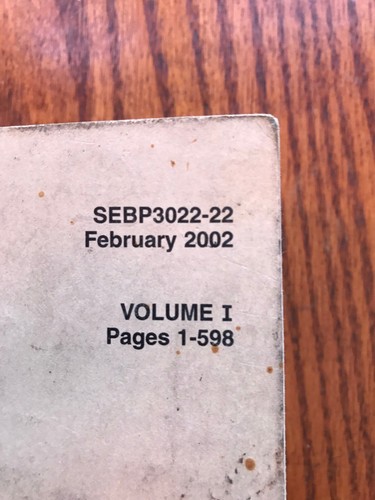 CATERPILLAR Parts Manual 793C Off-Highway Truck SEBP3022 Volume 1 & 2 Rare Set