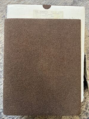 Lot Of 25: Sandpaper Extra Coarse 40-Grit 9 x 11 Aluminum Oxide Cloth Made USA