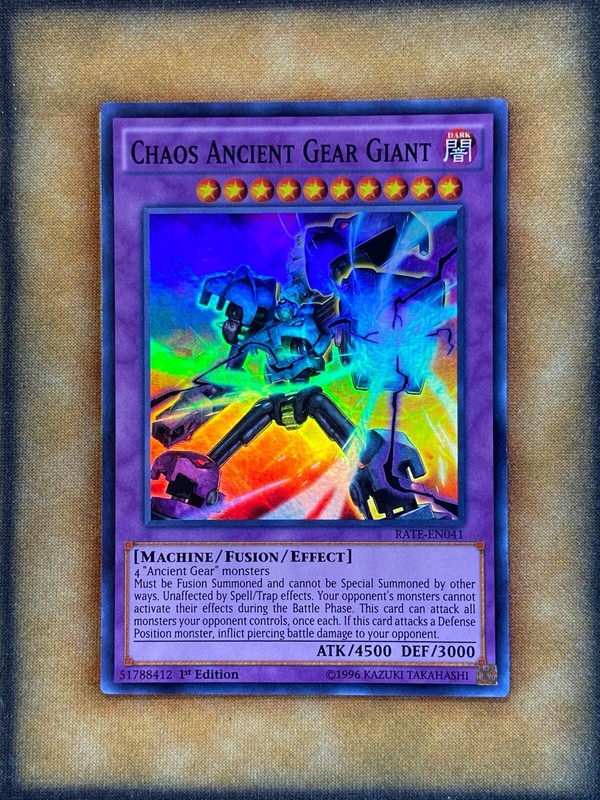 Yugioh Chaos Ancient Gear Giant RATE-EN041 Super Rare 1st Ed NM | eBay