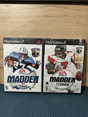 Madden 2001 & Madden 2004 Lot - Factory Sealed Bundle