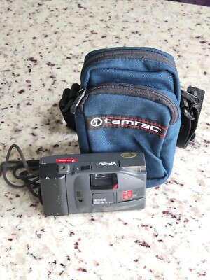Ricoh YF-20 Black f/4 35mm Point & Shoot 35mm Film Camera with Case   Tested  
