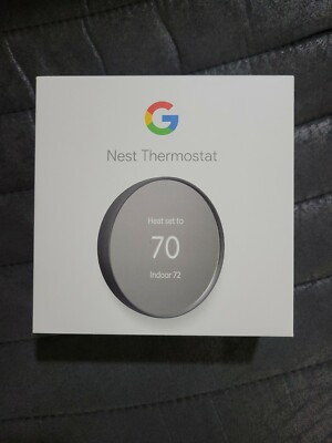 Google Nest Thermostat G4CVZ Charcoal GA02081-US New In Box (See Pictures)
