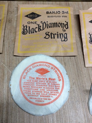 Vintage Black Diamond Banjo Strings NOS NIB