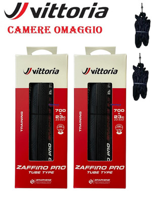 VITTORIA 2 COPERTONCINI 700X23c ZAFFIRO PRO GRAPHENE TUBE TYPE BICI CORSA STRADA