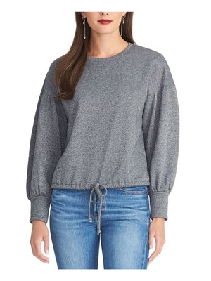 RACHEL RACHEL ROY Женский серый свитер с круглым вырезом и длинными рукавами XS