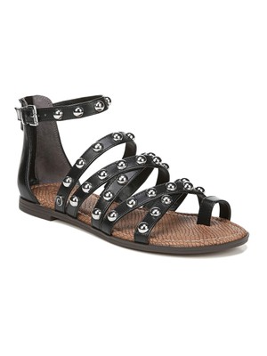

SAM EDELMAN Женские черные сандалии-гладиаторы Carla с мягкой подкладкой на молнии, размер 6,5 м, Черный, G2189S1
