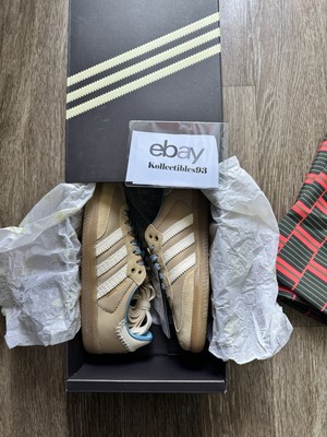 Size 5.5 WALES BONNER x ADIDAS SAMBA NYLON DESERT WHITE