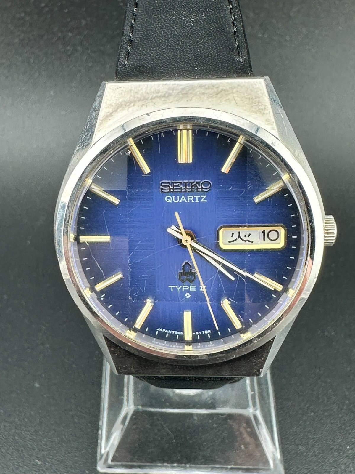 #832 SEIKO クォーツ タイプ2 7546 サンストライプ OH済 832 SEIKO クォーツ タイプ2 7546 サンストライプ OH済 - メルカリ