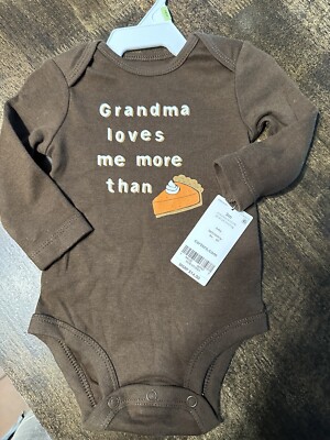 Carter s Baby. One Piece. 3 Months Grandma Loves Me More Than Pie