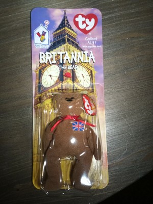 Ty teenie beanie babies Brittania The Bear With Tag Errors In Box McDonald's 