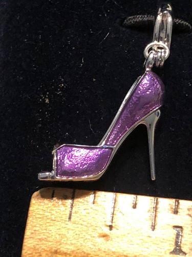 New Swarovski Crystal Figurine Purple Shoe Charm 1064977