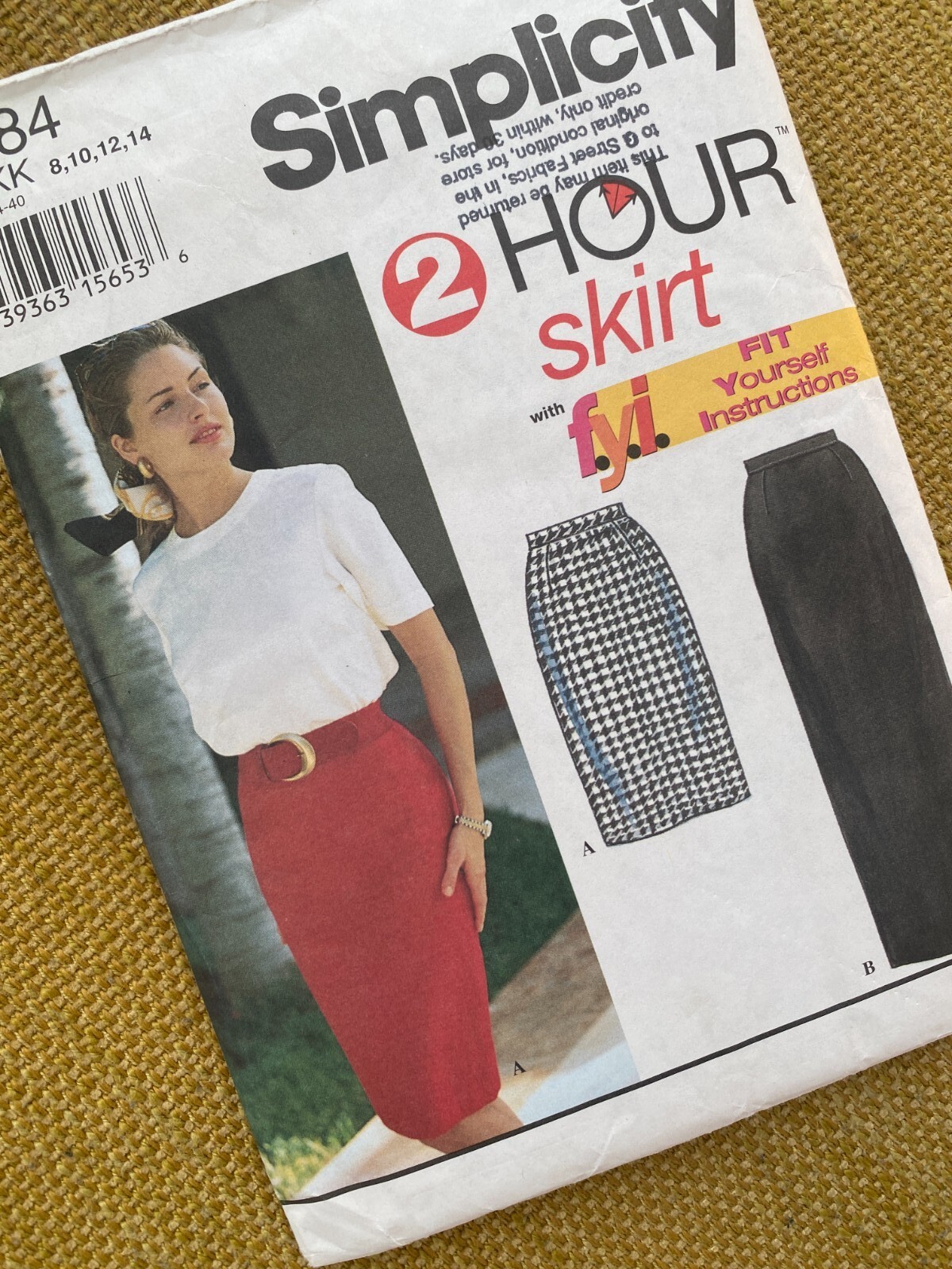 Skirt 2 Hour Sewing Pattern - S/m