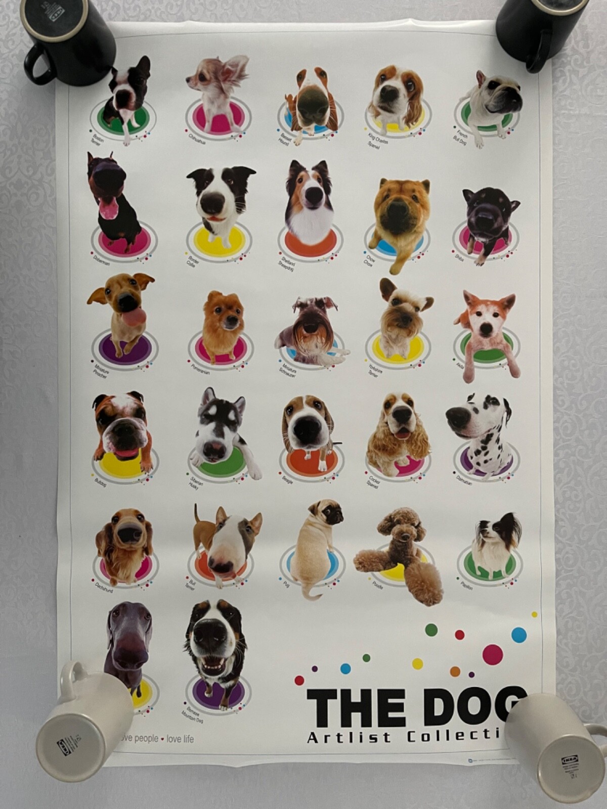 THE DOG, ARTLIST COLLECTION,VARIOUS BREEDS, RARE 1990's ART
