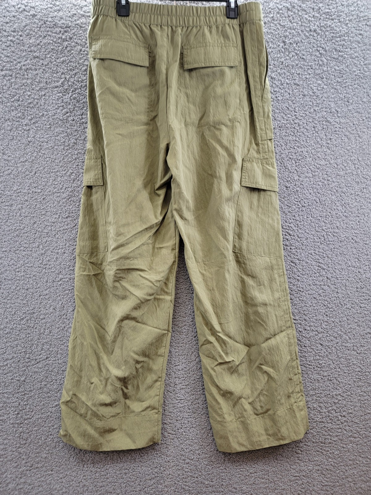 Vince Mid-Rise Fluid Cargo Pants Women 10 Earthly Zip Fly with Button Closure - Picture 12 of 18