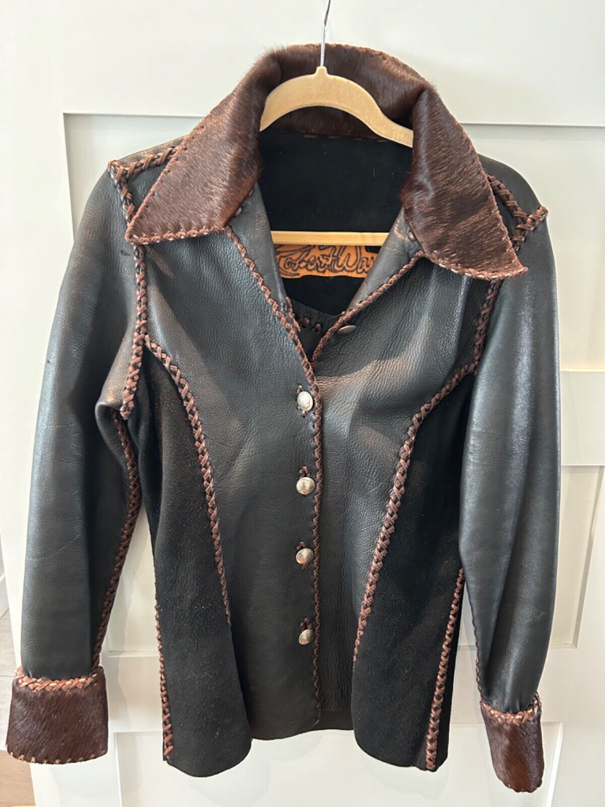 vintage robert warner leather and hide shirt jacket woman's size small | eBay vintage robert warner leather and hide shirt jacket woman's size small | eBay