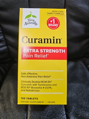 Terry Naturally Curamin Extra Strength Tablets - 120 Count EXP: 1/28