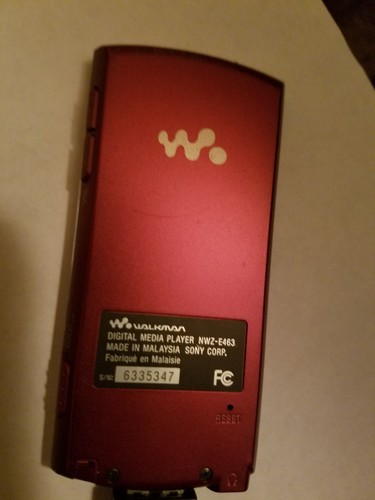 Sony Walkman NWZ-E463 Maroon/Red(4 GB) Digital Media Player