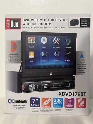 Dual Electronics XDVD179BT 7-inch LED Touch Screen Multimedia Receiver