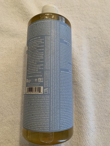 Dr. Bronner's Pure-Castile Liquid Soap - Baby Unscented, 32oz.