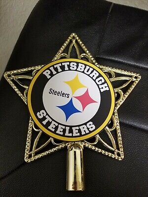 Pittsburgh Steelers inspired Christmas Tree Topper Top Ornament Ornaments NFL 