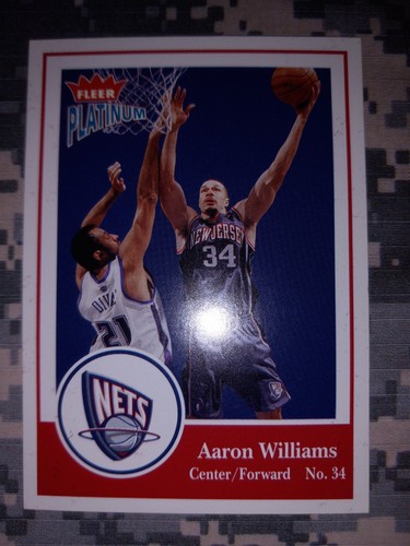 Nbaカード 2003 NBA Fleer Platinum Aaron Williams New Jersey Nets
