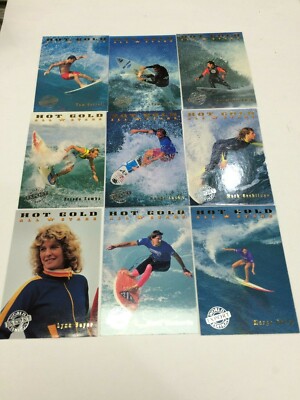 1994 Futera HOT SURF Trading Card ''EXPORT'' All Stars Subset Full Set (9)