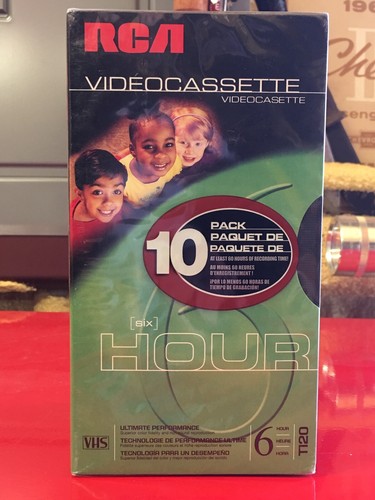 4 New RCA T-120 Blank VHS VCR Video Cassette Tapes 6 Hr.